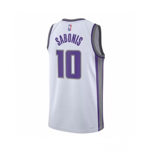 Camiseta Sacramento Kings Domantas Sabonis #10 blanca 22/23 Swingman para hombre - Edición Asociación