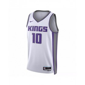 Camiseta Sacramento Kings Domantas Sabonis #10 blanca 22/23 Swingman para hombre - Edición Asociación