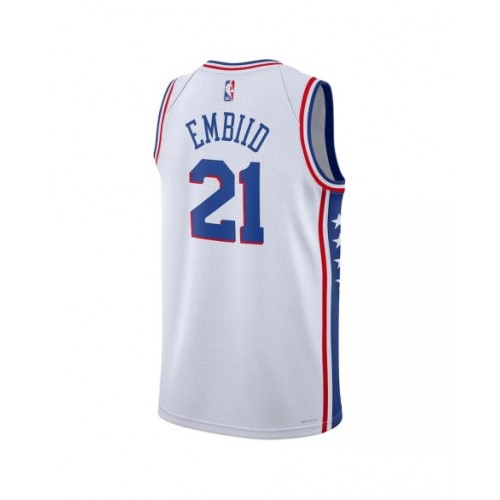 Camiseta de hombre Philadelphia 76ers Joel Embiid #21 White 22/23 Swingman - Edición de la Asociación