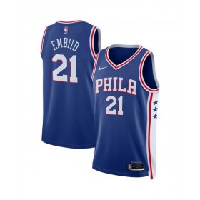 Camiseta Nike Royal 2022/23 Swingman Joel Embiid #21 de los Philadelphia 76ers para hombre - Edición Icon