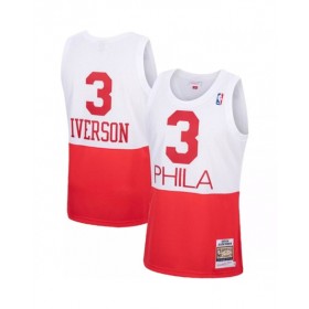 Camiseta Mitchell & Ness Hardwood Classics de los Philadelphia 76ers Allen Iverson #3 para hombre