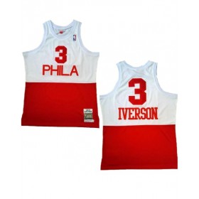 Camiseta Mitchell & Ness Hardwood Classics de los Philadelphia 76ers Allen Iverson #3 para hombre