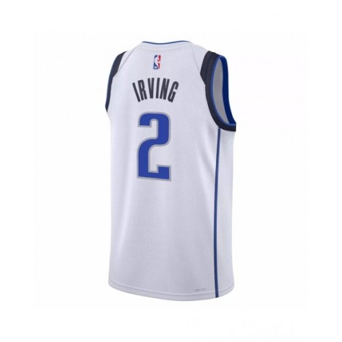 Camiseta Nike blanca 2022/23 Swingman de Kyrie Irving #2 de los Dallas Mavericks para hombre - Edición de la asociación