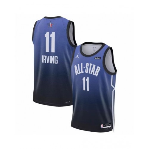 Camiseta azul de la NBA All-Star Game 2023 de Kyrie Irving #11 Jordan Brand Swingman para hombre