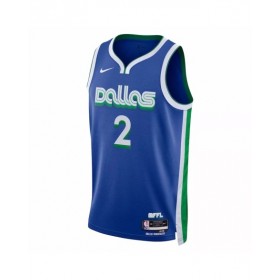 Camiseta Nike azul 2022/23 Swingman de Kyrie Irving #2 de los Dallas Mavericks para hombre - Edición City