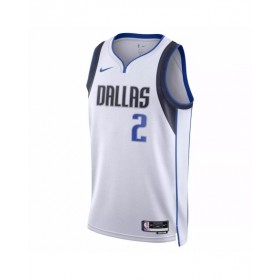 Camiseta Nike blanca 2022/23 Swingman de Kyrie Irving #2 de los Dallas Mavericks para hombre - Edición de la asociación