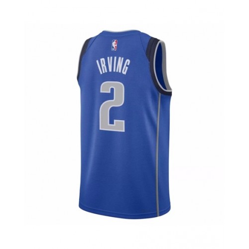 Camiseta Nike azul 2022/23 Swingman Kyrie Irving #2 de los Dallas Mavericks para hombre - Edición Icon