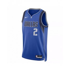 Camiseta Nike azul 2022/23 Swingman Kyrie Irving #2 de los Dallas Mavericks para hombre - Edición Icon