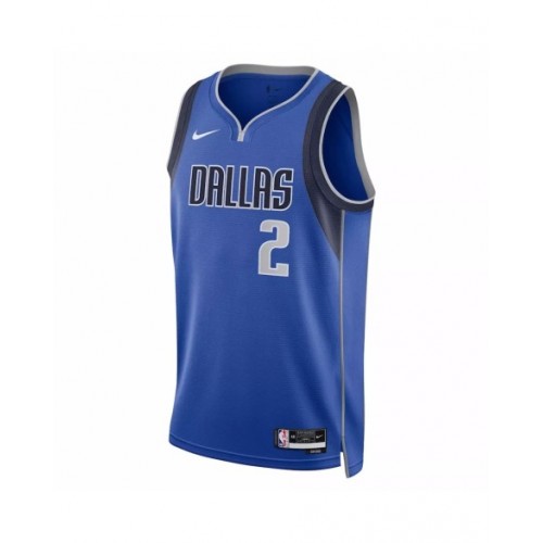 Camiseta Nike azul 2022/23 Swingman Kyrie Irving #2 de los Dallas Mavericks para hombre - Edición Icon