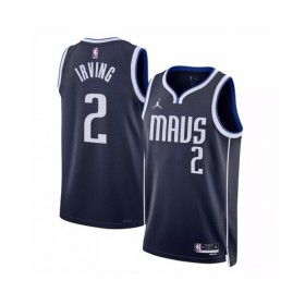 Camiseta Swingman de la edición Statement 2022/23 de Kyrie Irving #2 de los Dallas Mavericks para hombre de Jordan Brand en azul marino