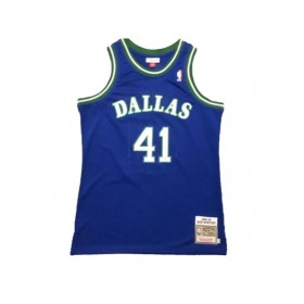 Camiseta de la NBA para hombre Mitchell & Ness azul 1998/99 Swingman de los Dallas Mavericks Nowitzki #41