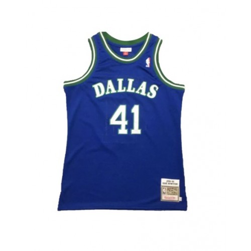 Camiseta de la NBA para hombre Mitchell & Ness azul 1998/99 Swingman de los Dallas Mavericks Nowitzki #41