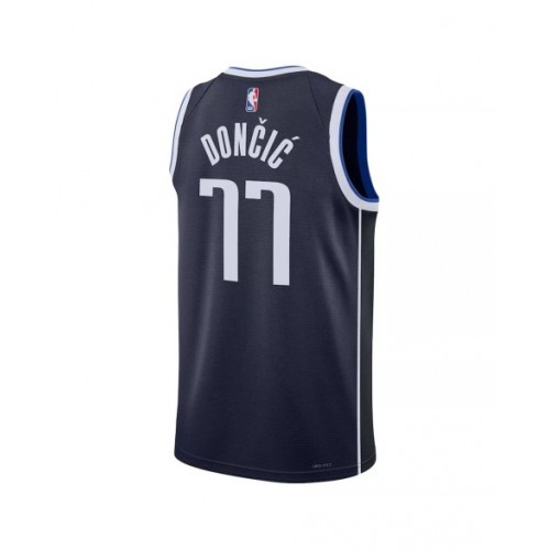 Camiseta Swingman de la edición Statement 2022/23 de Luka Doncic #77 de los Dallas Mavericks para hombre de Jordan Brand Navy