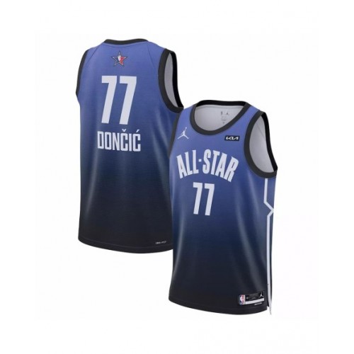 Camiseta azul de hombre Jordan Brand Luka Doncic #77 del Juego de las Estrellas de la NBA 2023 Swingman