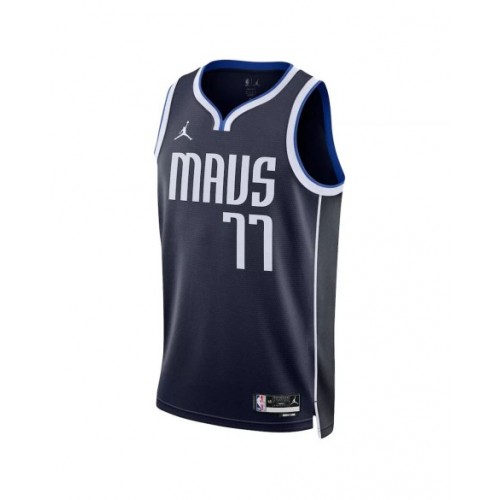 Camiseta Swingman de la edición Statement 2022/23 de Luka Doncic #77 de los Dallas Mavericks para hombre de Jordan Brand Navy