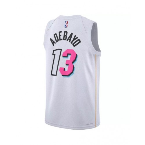 Camiseta Nike Swingman Bam Adebayo #13 de los Miami Heat para hombre, edición City, color blanco 2022/23