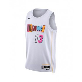 Camiseta Nike Swingman Bam Adebayo #13 de los Miami Heat para hombre, edición City, color blanco 2022/23