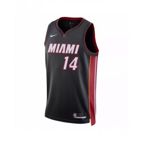 Camiseta Nike negra Swingman Tyler Herro #14 2022/23 de Miami Heat - Edición Icon