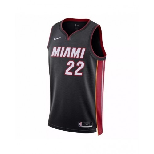 Camiseta de hombre Miami Heat Jimmy Butler #22 negra 22/23 Swingman - Edición Icon