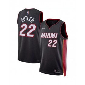 Camiseta de hombre Miami Heat Jimmy Butler #22 negra 22/23 Swingman - Edición Icon