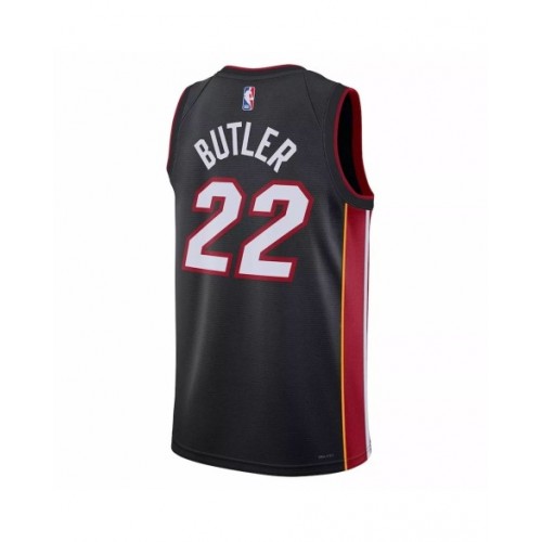 Camiseta de hombre Miami Heat Jimmy Butler #22 negra 22/23 Swingman - Edición Icon