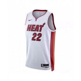 Camiseta de hombre Jimmy Butler #22 de Miami Heat, edición de la asociación, color blanco, 22/23