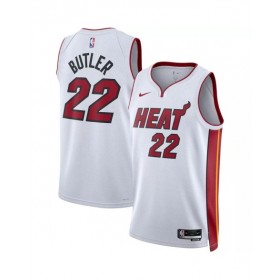 Camiseta de hombre Jimmy Butler #22 de Miami Heat, edición de la asociación, color blanco, 22/23