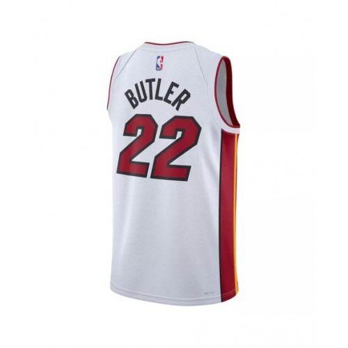 Camiseta de hombre Jimmy Butler #22 de Miami Heat, edición de la asociación, color blanco, 22/23