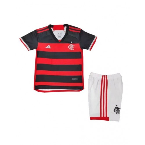 Kit de camiseta local del CR Flamengo 2024/25 para niños (camiseta + pantalón corto)