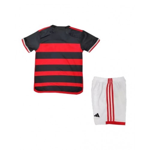 Kit de camiseta local del CR Flamengo 2024/25 para niños (camiseta + pantalón corto)