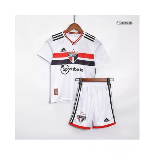 Kit de camiseta juvenil Sao Paulo FC 2022/23 de local