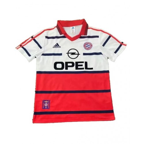 Camiseta de fútbol retro de visitante del Bayern Munich 1998/00