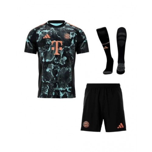 Kit de camiseta de visitante de fútbol del Bayern Munich 2024/25 (camiseta + pantalón corto + medias)