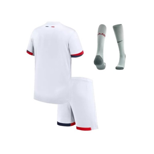 Kit de camiseta de visitante del PSG 2024/25 para niños (camiseta + pantalón corto + calcetines)