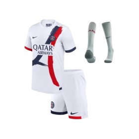 Kit de camiseta de visitante del PSG 2024/25 para niños (camiseta + pantalón corto + calcetines)