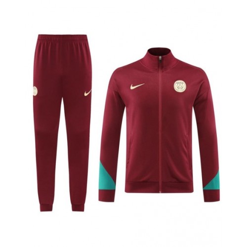 Chaqueta de entrenamiento del PSG (chaqueta + pantalón) roja 2024/25