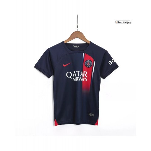 Kit de camiseta juvenil del PSG 2023/24 de local