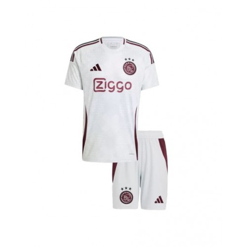 Kit de camiseta de fútbol de visitante del Ajax 2024/25 para niños (camiseta + pantalón corto)