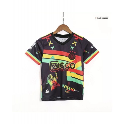 Kit de camiseta de fútbol juvenil Ajax x Bob Marley 2023/24