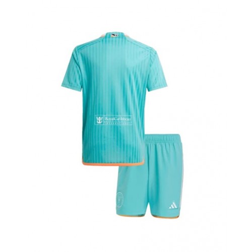 Kit de camiseta de visitante del Inter Miami CF 2024 para niños (camiseta + pantalones cortos)