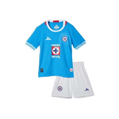 Kit de camiseta de fútbol local de Cruz Azul 2024/25 para niños (camiseta + pantalones cortos)