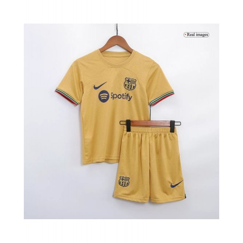 Kit de camiseta juvenil del Barcelona 202223 de visitante