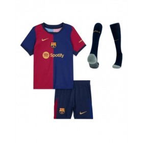 Kit de camiseta local del Barcelona 2024/25 para niños (camiseta + pantalón corto + calcetines)