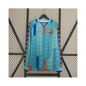 Camiseta de fútbol retro de visitante del Barcelona de manga larga 1996/97