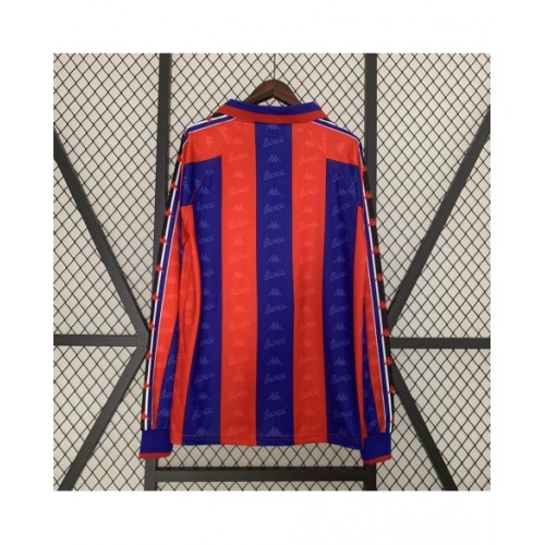 Camiseta de fútbol retro de manga larga de local del Barcelona 1996/97