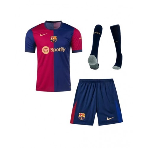 Kit de camiseta local del Barcelona 2024/25 (camiseta + pantalón corto + medias)