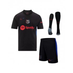 Kit de camiseta de visitante de fútbol del Barcelona 2024/25 (camiseta + pantalón corto + medias)