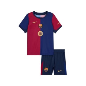 Kit de camiseta local del Barcelona 2024/25 para niños (camiseta + pantalón corto) Logotipo de Spotify sin texto