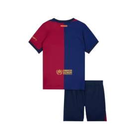 Kit de camiseta local del Barcelona 2024/25 para niños (camiseta + pantalón corto) Logotipo de Spotify sin texto