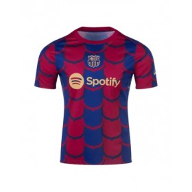 Camiseta de entrenamiento del Barcelona 2023/24 prepartido roja y azul